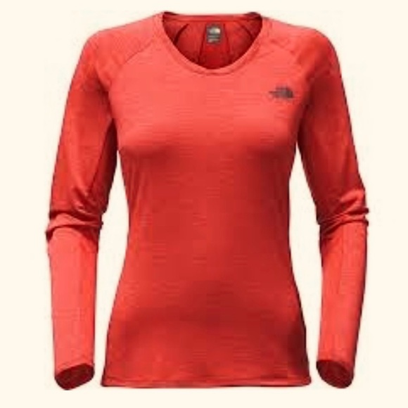 The North Face Women’s Ambition Long Sleeve Top in Orange Red S - Picture 1 of 8